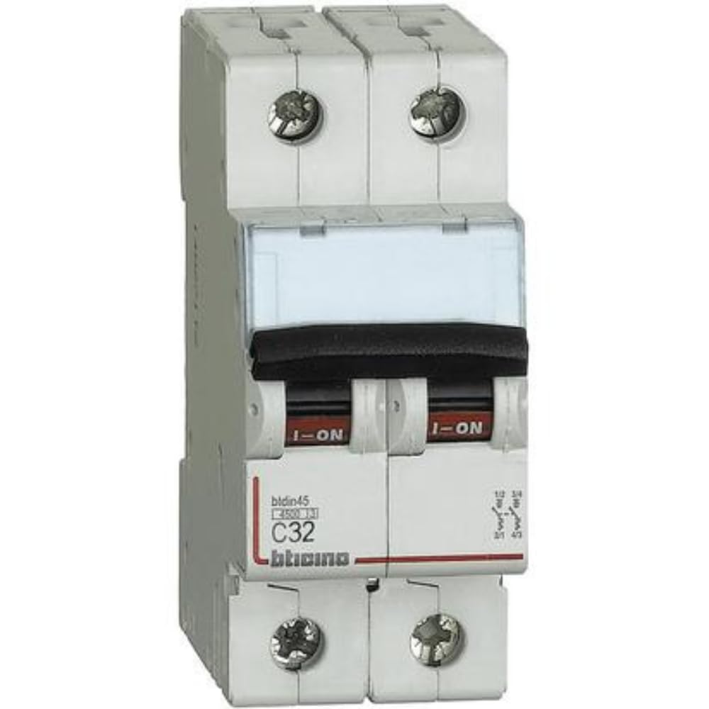 BTicino FA82C32 Interruttore Magnetotermico Modulare BTDIN45 2P 32A Curva C
