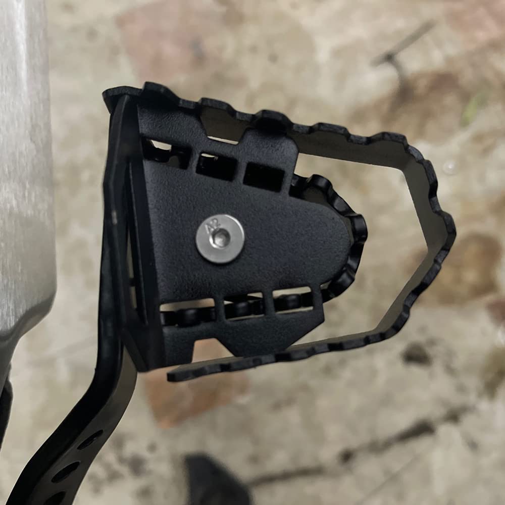 Modeer Kompatibel mit F750GS 2018-2024 Motorrad Hinterer Fußbremshebel Pedal Vergrößern Verlängerung Hinteres Bremspedal Peg Pad Pedal f750 f 750 GS Zubehör (Schwarz)