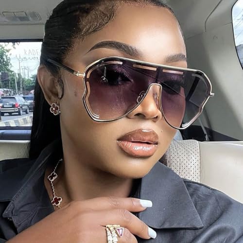 Woeoe Oversize Square Sunglasses Polarized Sun Glasses Fashion Sunnies Sunglasses for Women Costume Party Accessory3