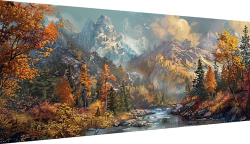 5D Automne Diamond Painting kit Complet 100x200cm broderie diamant paysage