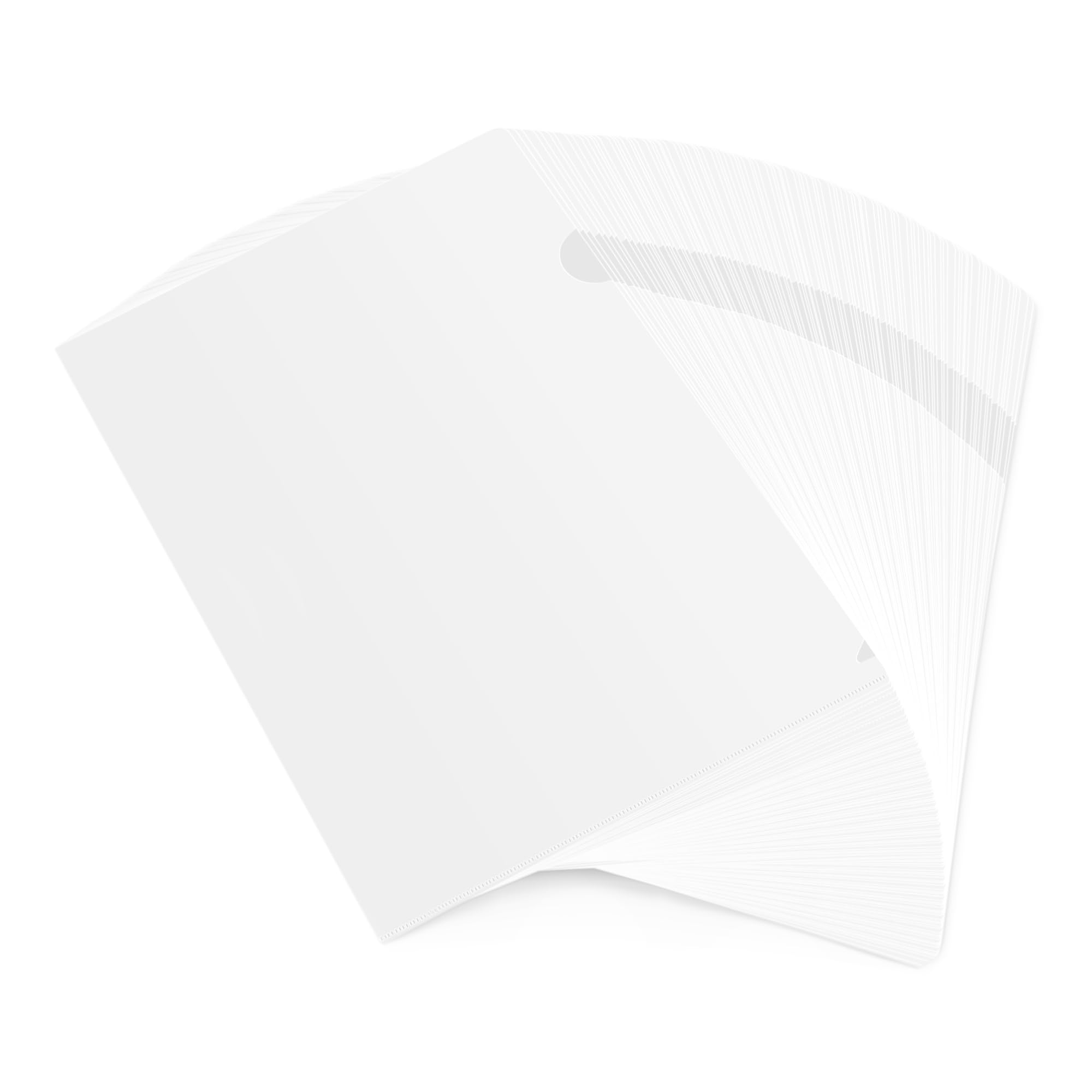 Amazon Basic Clear Document Folder, A4, Thickness of 0.2 mm, Transparent, 100 Sheets