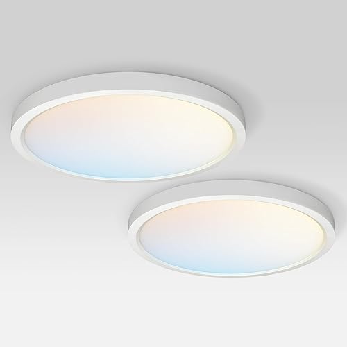 Miniatura 36 de ASD Lámpara LED de techo empotrada redonda de 12 pulgadas, iluminación de superficie de perfil bajo | 5CCT, regulable, ultrafina, certificación ETL