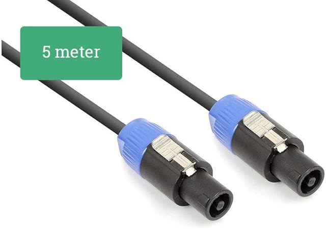 Vonyx 177.706 Professional DJ Disco PA Speaker Cable NL2 Twist Lock Lead 5m