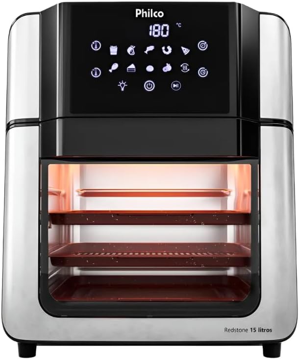 Fritadeira Air Fryer Oven Philco 15L Painel Digital PAF15A 127V