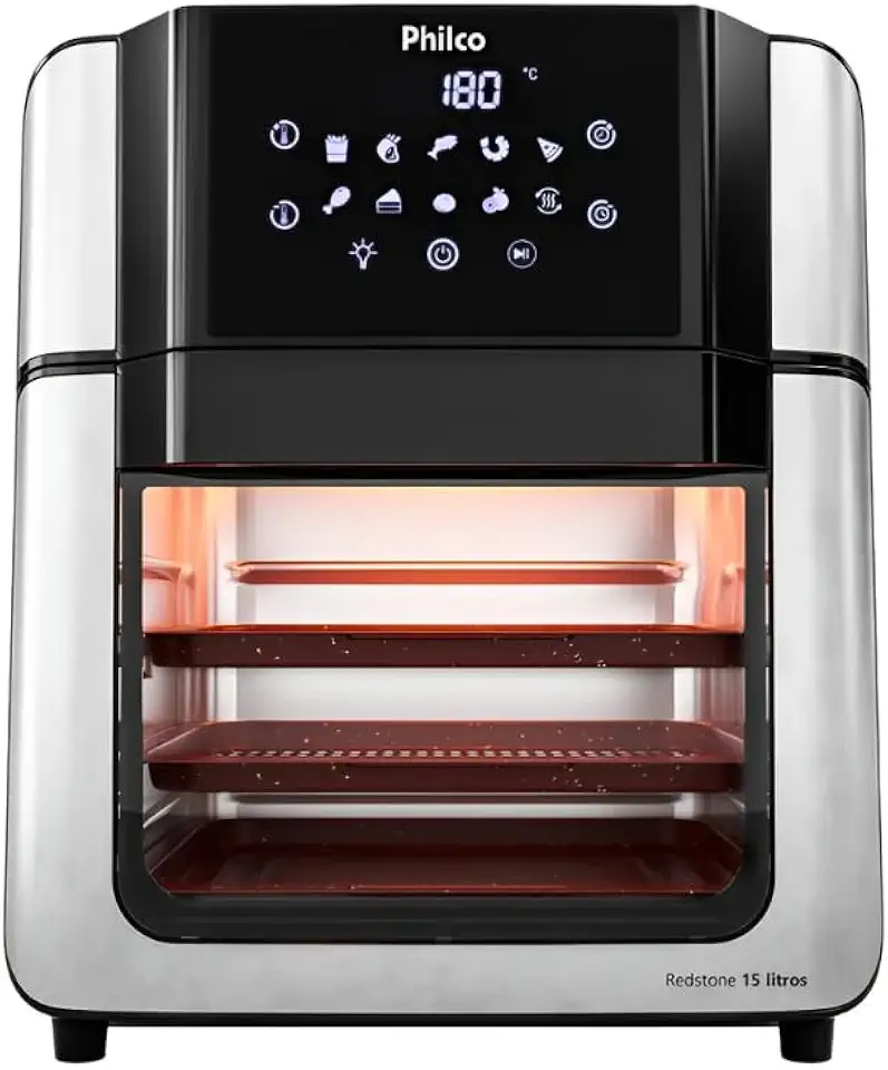 Fritadeira Air Fryer Oven Philco 15L Painel Digital PAF15A 127V