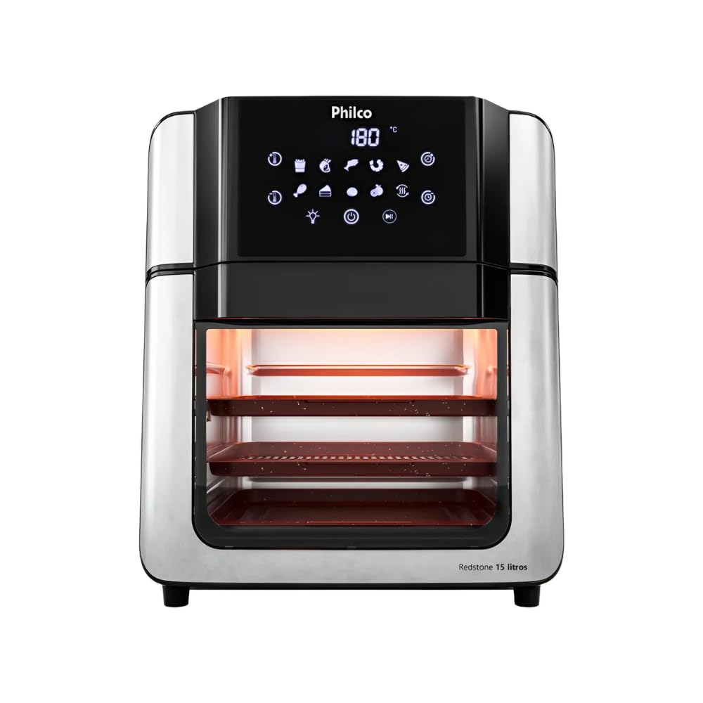 Fritadeira Air Fryer Oven Philco 15L Painel Digital PAF15A 127V
