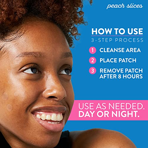 image for Peach Slices | Acne Spot Dots | Hydrocolloid Acne Patches | For Zits, 