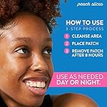 Peach-Slices-Acne-Spot-Dots-Hydrocolloid-Acne-Patches-For-Zits-Blemishes-Breakouts-Vegan-Cruelty-Free-Pimple-Patches-Facial-Skin-Care-Products-3-Sizes-7mm-10mm-12mm-30-Ct