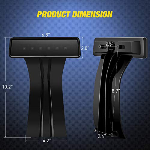Image of Nilight LED Third Brake Lights High Mount Stop Tail Light with Smoked Lens for 2007-2018 Wrangler JK