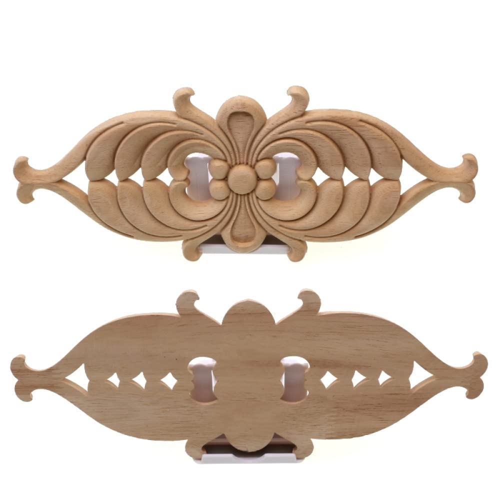 Appliques décoratives en bois Youther, moulure artisanale pour tête de porte