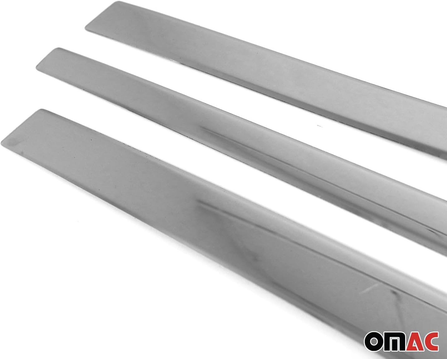 OMAC Side Door Trim Skirt Garnish for Dodge Nitro 2007-2012 Stainless Steel 4Pcs