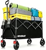RIVERAY Carro Playa Plegable Ruedas Grandes 300L/230KG, Pesca