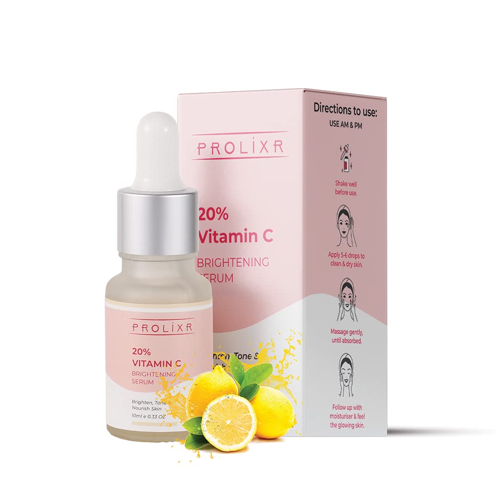 Prolixr 20 Vitamin C Face Serum 10ml Serum For Face Glowing And