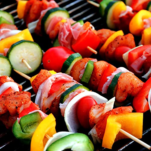 50 Pack Bamboo Skewers, 12.5 Inch Long Natual Bamboo Sticks For Bbq, Grill, Appetizer, Fruit, Corn, Chocolate Fountain, Cocktail And Outdoor Pinic. #TOP1
