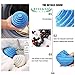 Eco-Friendly Laundry Balls, 2Pcs Premium Washing Ball, Super Soft Shell Doesn't Hurt Clothes, Advanced ceramic balls, 2000 Washing Cycle Laundry Balls, All Natural Detergent(2Pack,Blue)