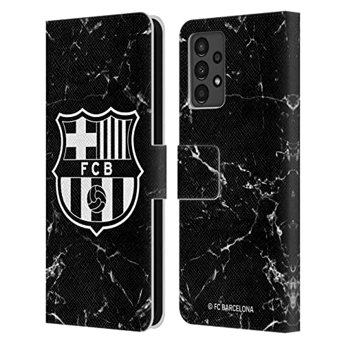 Funda FC Barcelona para Samsung Galaxy A13 que evita pantallas rotas con tapa de mármol negro