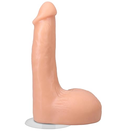 Doc Johnson Signature Series - The Flesh Mechanic - 7.5 Inch Realistic ULTRASKYN Dildo with Removeable Vac-U-Lock Suction Cup - F-Machine & Harness Compatible - for Adults Only, Vanilla - The Flesh Mechanic-7.5 Inch