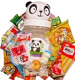 Sichuan Panda Snack Box – Premium Sortiment mit 40 Asiatischen Snacks | Große Degustationsbox mit Süßigkeiten und herzhaften Snacks aus Asien | Perfekte Geschenkidee für Snackliebhaber weltweit