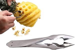 2PCS Practical Stainless Steel Cutter Pineapple Eye Peeler Kitchen Tools