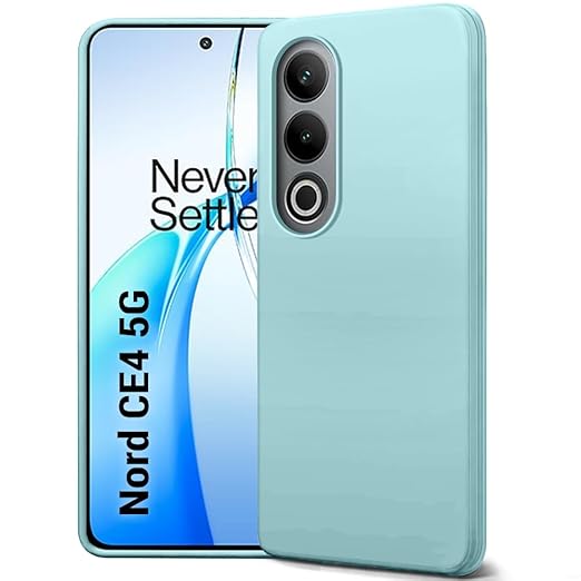TheGiftKart Liquid Silicone Back Cover Case for OnePlus Nord CE 4 5G Soft Micro-Fibre Lining Inside Camera Protection Bump Shockproof Back Cover Case for OnePlus Nord CE4 5G, Light Green