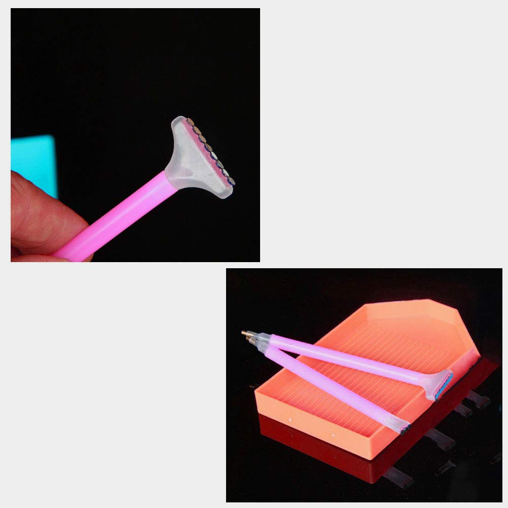 5D Diamond Painting Roller, Mit 2 Diamant Malerei Korrektur Schaber, Diamond Painting Zubehör, Diy Diamond Painting Roller, 5D Diamond Painting Roller Scroll Flattening Tool, für Kinder Erwachsene