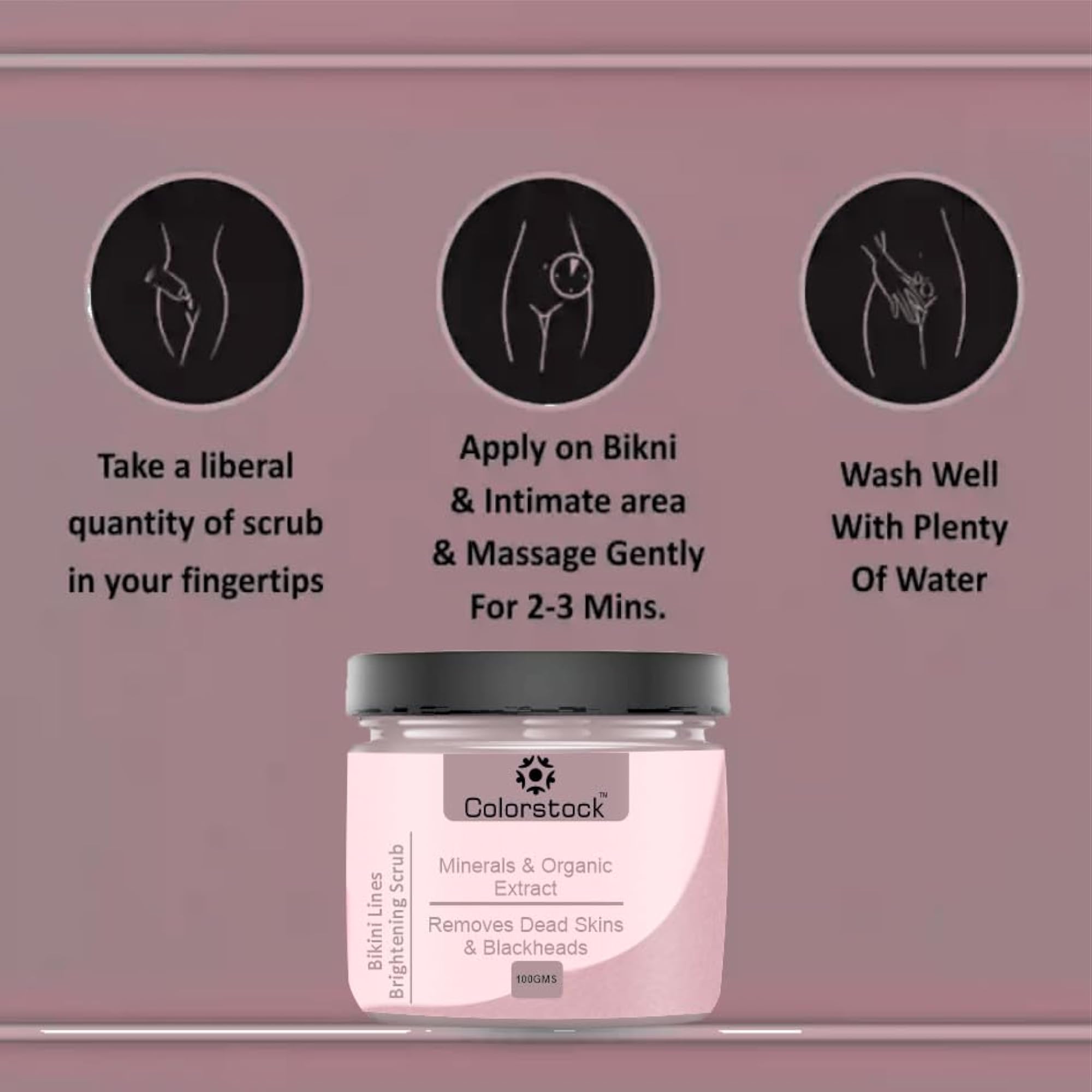 Bikini Lines Intimate Area Brightening Scrub for Women