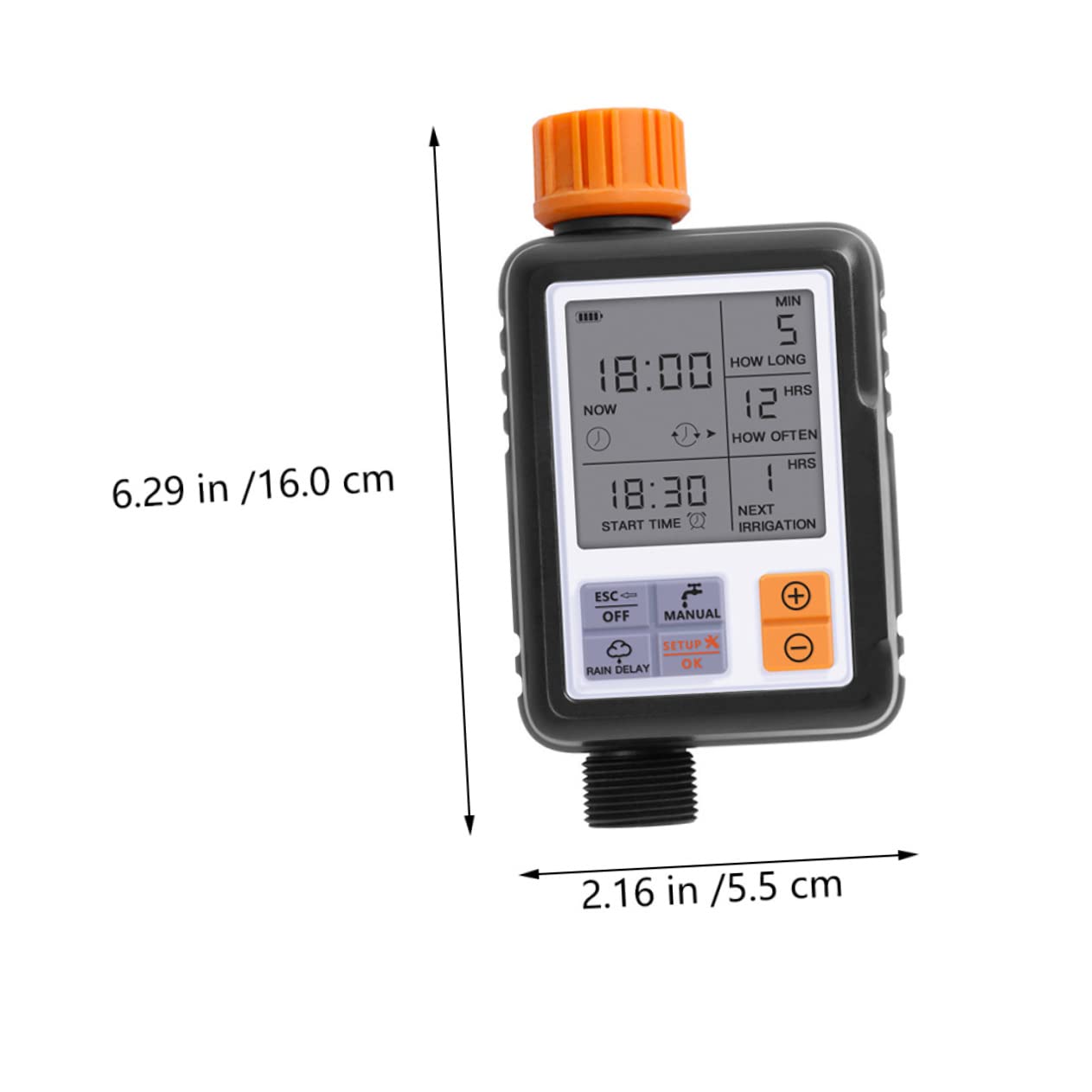 CIYODO Smart Water Timer Controller Garden Watering Sprinkler Automatic Flower Bed Watering System 8-10kg Pressure Endurance 3/4 Thread Ip65