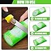 Teenyyou 6 Pcs Pipe Insulation Cutting Guide Foam Pipe Cutter Tool in Homes, Industries and Commercial Use Tools Tube Insulation Cutting Fixture 3 Sizes for 15mm, 22mm, 28mm(Green)