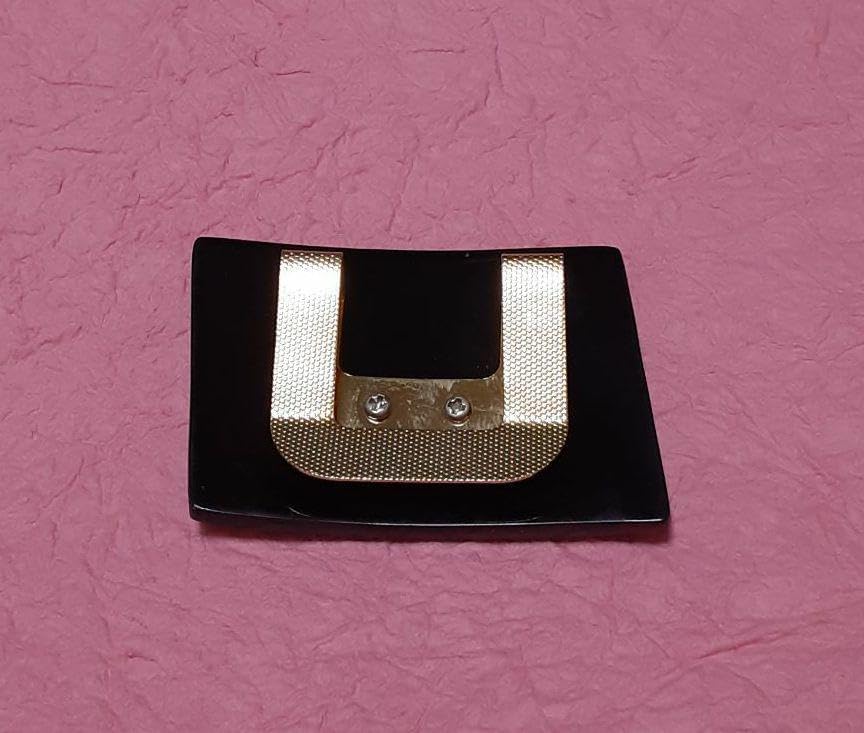 蒔絵No.100 現代 和装小物 帯留め 宇宙 金箔 七色 正月