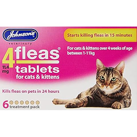 Johnsons 4Fleas Tablets for Cats and Kittens Cover