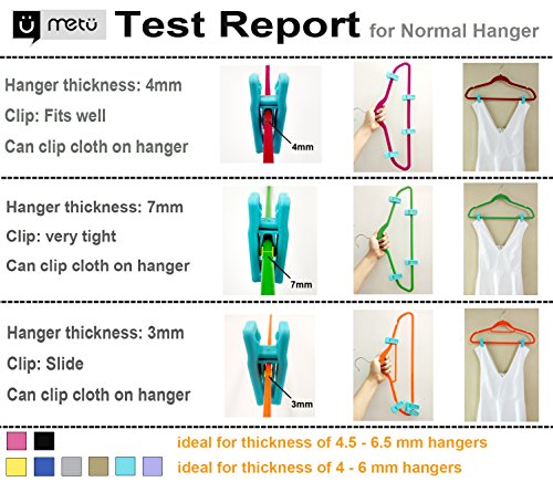 Plastic Slim-Line Finger Clip Hanger Clips #TOP6