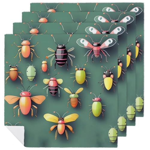 Servilletas de tela cuadradas 47.5x47.5 cm 4 piezas miniatura 1