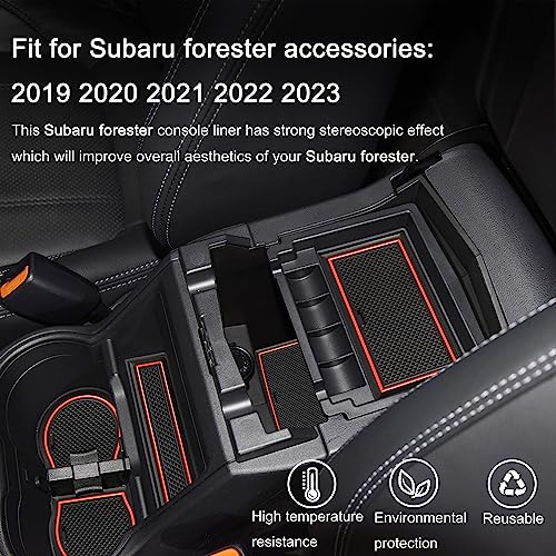 Portavasos para Subaru Forester 2019-2024 19 Piezas Naranja miniatura 2