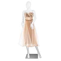 Vista 8 de SHAREWIN Maniquí para Niños de Cuerpo Completo Ajustable Sin Rostro Torso de Maniquí Forma de Vestido Infantil Realista Ajustable Desmontable Cuerpo