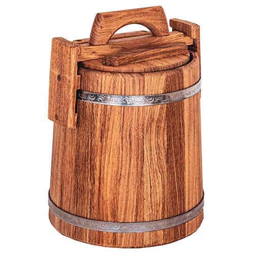 Wooden Bucket For Pickles And Sauerkraut, Wood Crock For Fermentation #TOP1