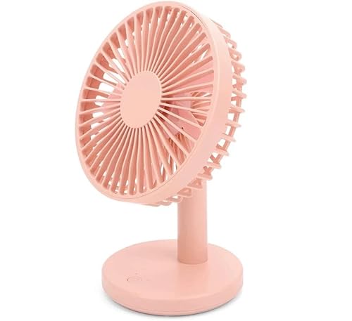 Mr. Gadget solutions® - Ventilador de sobremesa mini USB portátil de alta tecnología, color rosa
