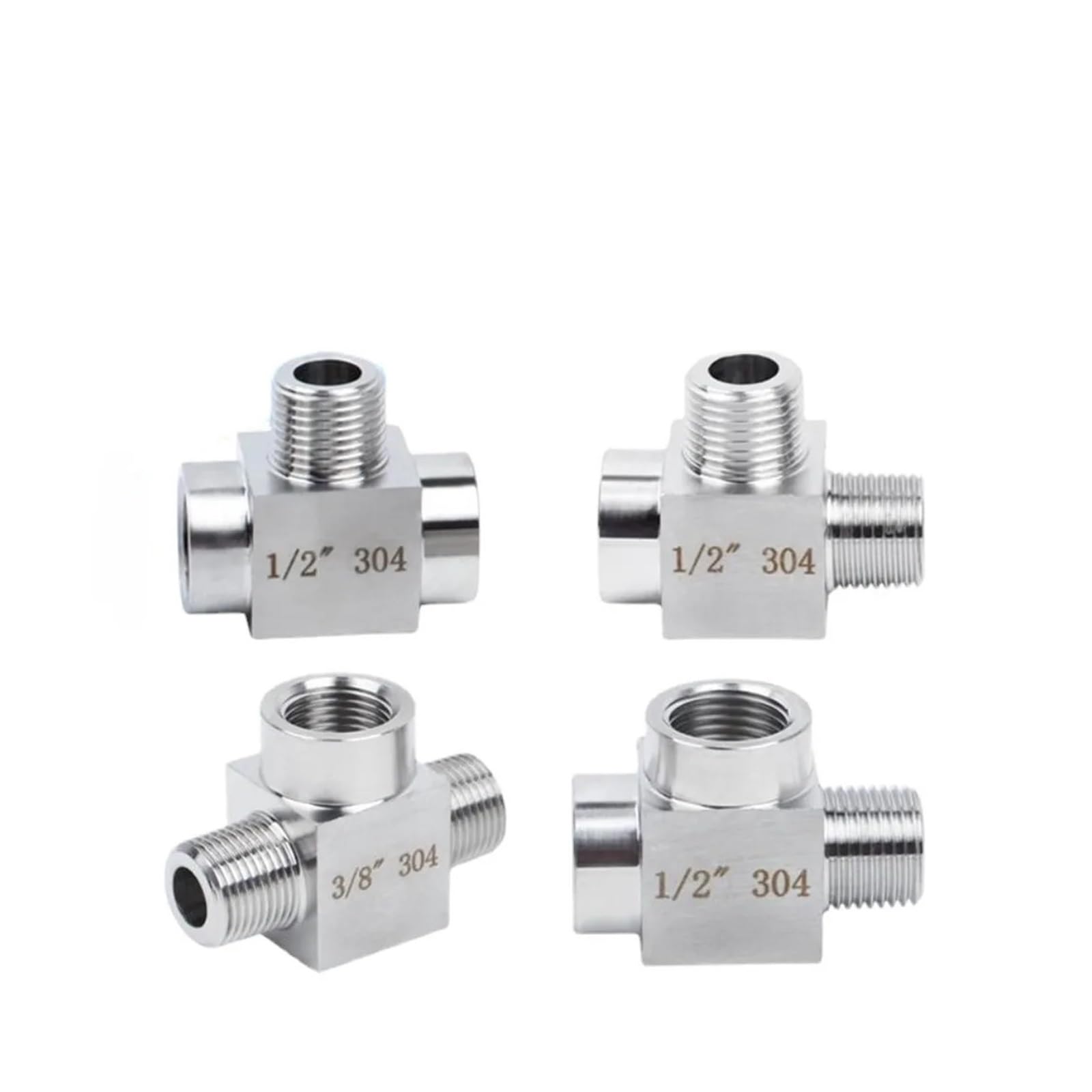 Raccordo Adattatore Per Connettori, Raccordo A T In Acciaio - Foto 7