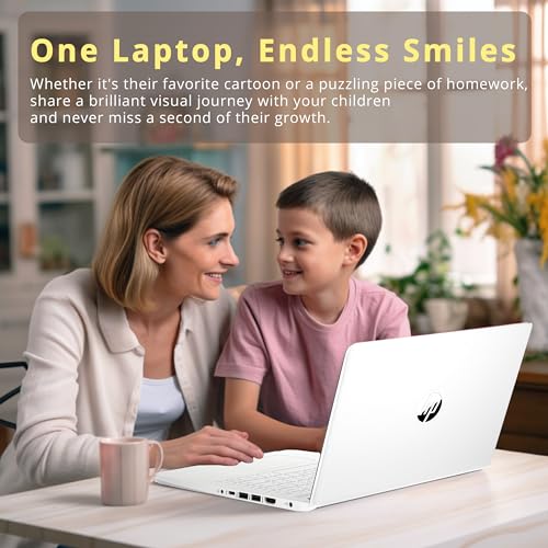 Image of HP Stream 14 inch HD Business Laptop, Intel Celeron N4120, 4GB RAM, 1TB Storage (64GB eMMC + 1TB Docking Station Set), Intel UHD Graphics, 720p Camera, Wi-Fi, 1 Year Office 365, Win 11 Home, White