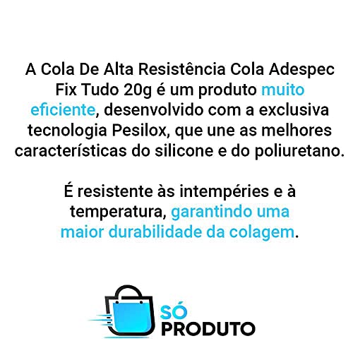 Cola De Alta Resistencia Cola Adespec Fix Tudo 20grs