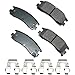 Akebono ASP814 Performance Ultra Premium Ceramic Disc Brake Pad Kit, GREY