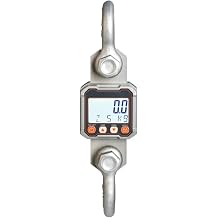 Dynamometer, 5T/10T Dynamometer Rope Force Gauge Tension Measure Meter Digital Crane Scale 5000kg/10000kgCap 10T Accuracy 5kg