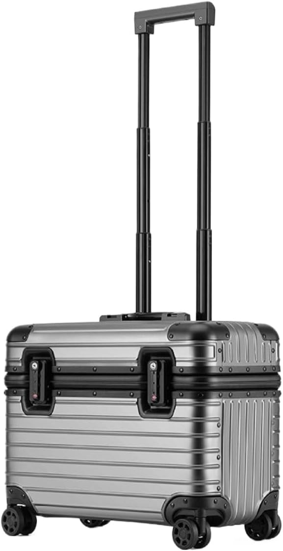 All Aluminum Luggage, Hard Shell Luggage, Premium Aluminum Travel Suitcase with Spinner Wheels, TSA Locks, Telescopic Handle, Airline Approved Durable and Impact Resistant