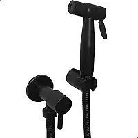 Dona D Cor, Ducha Higienica Completa Preta Inox 304 Registro1/4 De Volta Mangueira 1,2m Bidê Chuveirinho Íntimo Com Suporte Banheiro Luxo Gatilho Ducha Intima