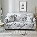 Produktbild ChicSoleil Stretch Sofabezug Sofa Überwürfe elastische Sofa Abdeckungen modern Blumen Muster Sesselbezug Schonbezug Spannbezug für Sofa Couch Sessel (Herbstlaub, 2 Sitzer)