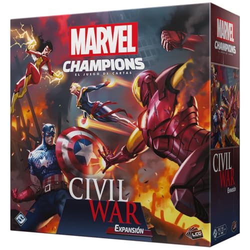 asmodee Marvel Champions Civil War, Expansión, Juego de Cartas, A Partir de 14 Años, De 1 a 4 Jugadores, 45-90 Minutos por Partida, Español