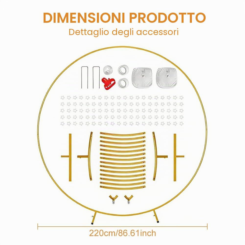 Kit Arco per Palloncini, Supporto per Palloncini, Elegante Grande Decorazione da Tavolo per Matrimonio e Feste, Decorazione Centrale da Tavolo per Feste, Decorazione per Matrimonio, per Occasioni