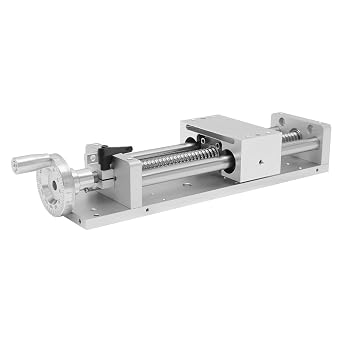 CNC Manual XYZ 3 Axis Sliding Table 8" Stroke, TH16-200mm | SFU1605 Ballscrew Actuator, Aviation Aluminum, Linear Stage, Worktable Milling Cross Table, With Hand Wheel
