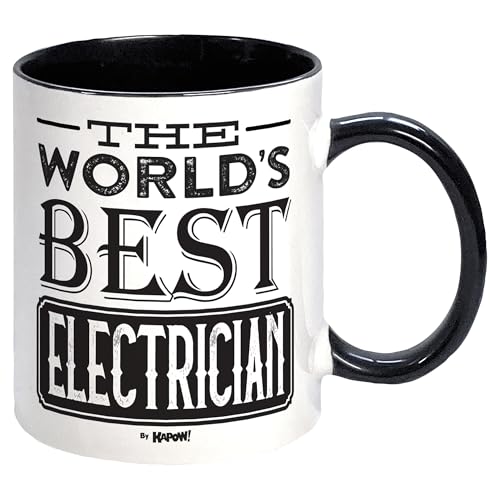 Kapow Gifts Electrician - Worlds Greatest Mug - Thank You Present or Gift idea, Ceramic, 250ml