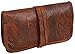 LUST Genuine Leather Stationery Make-Up Wrap Case Pouch Tobacco Battery Headphone Holder Vintage Unisex