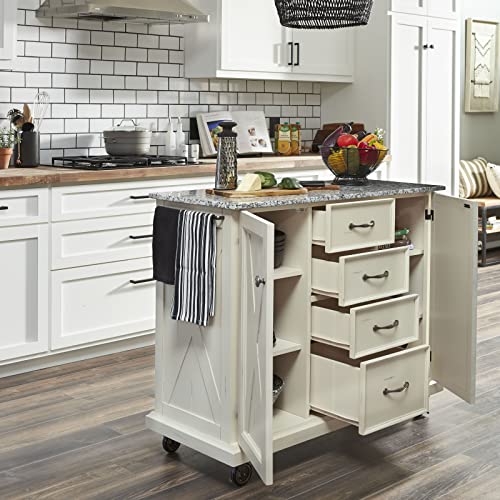 Image of Seaside Lodge Granite Top Kitchen Cart by homestyles